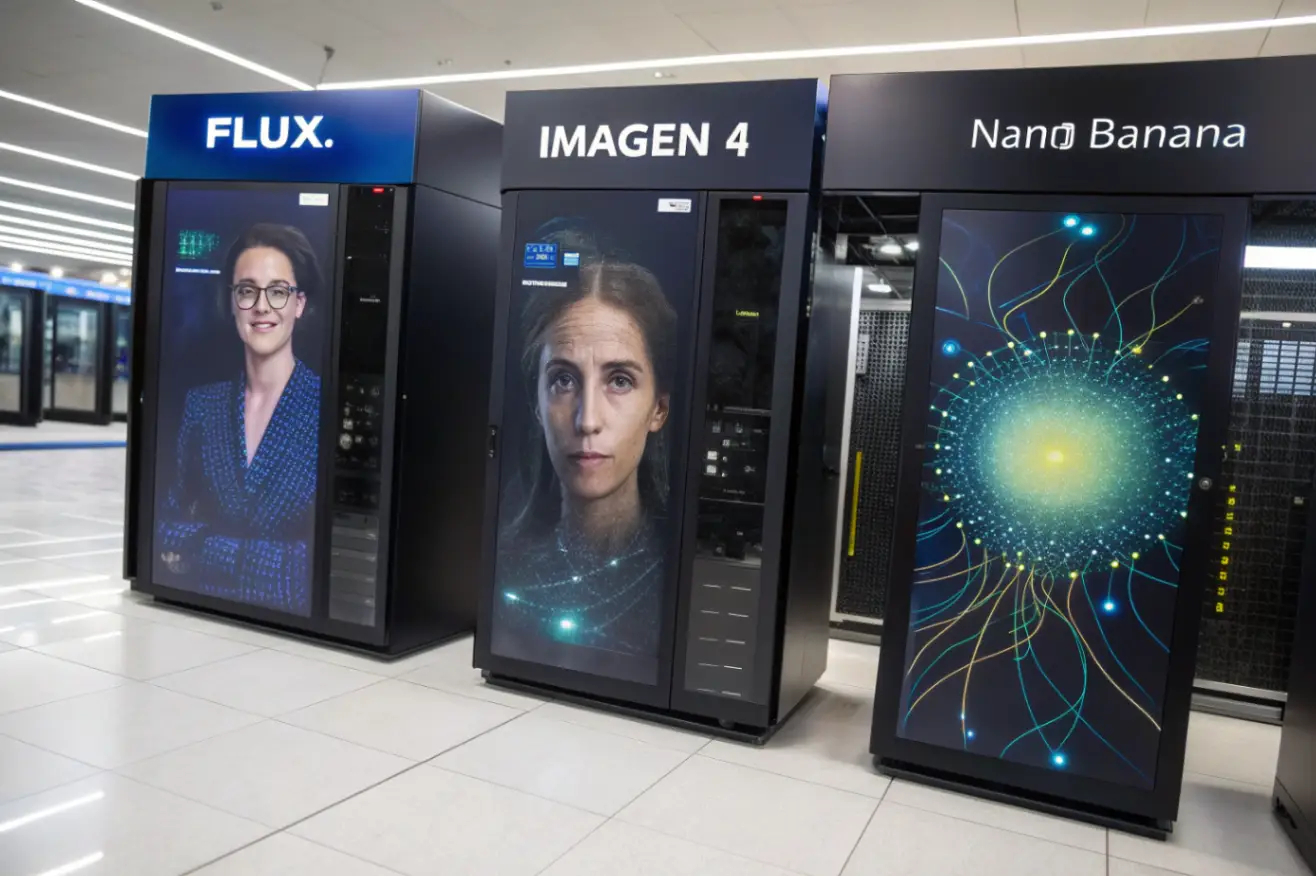 FLUX.1 vs Imagen 4 vs Nano Banana — обзор нейросетей 2025